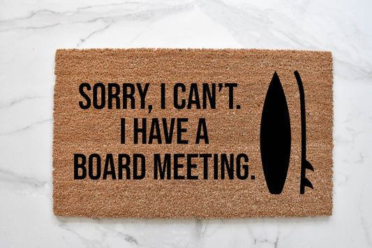 Board Meeting Doormat