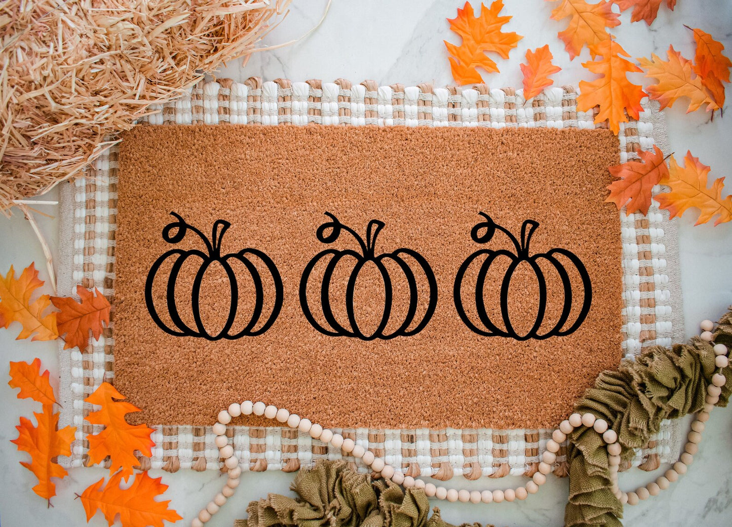 Pumpkin Doormat