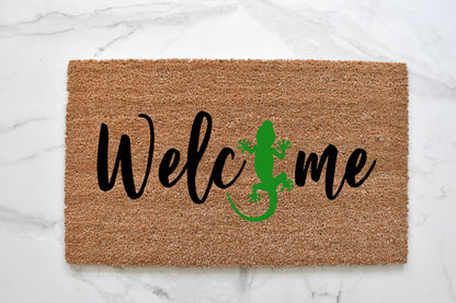 Welcome + Lizard Doormat