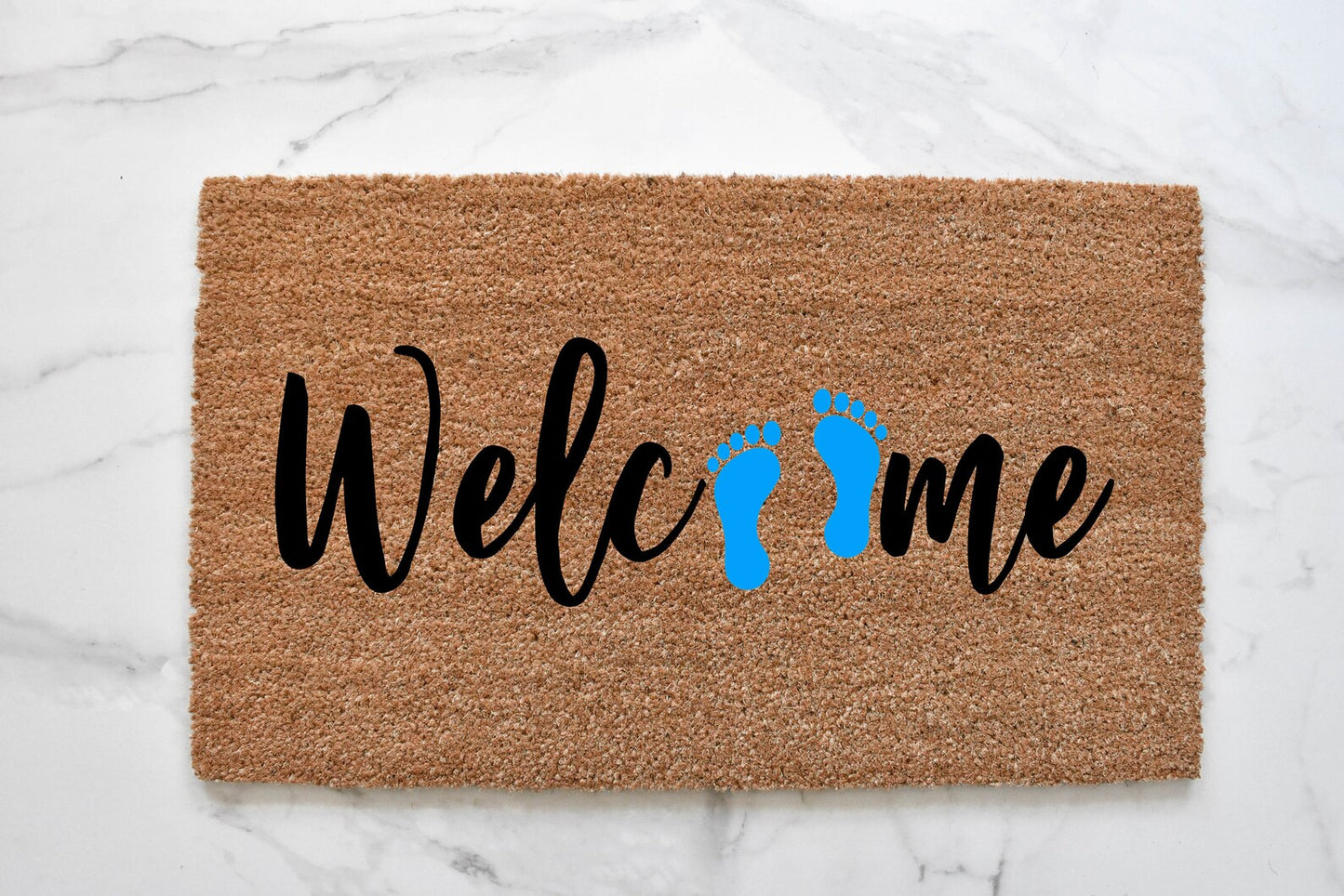 Welcome + Barefoot Doormat