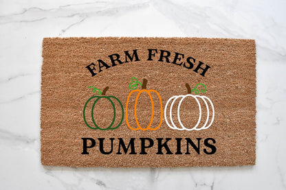 Farm Fresh Pumpkins Doormat