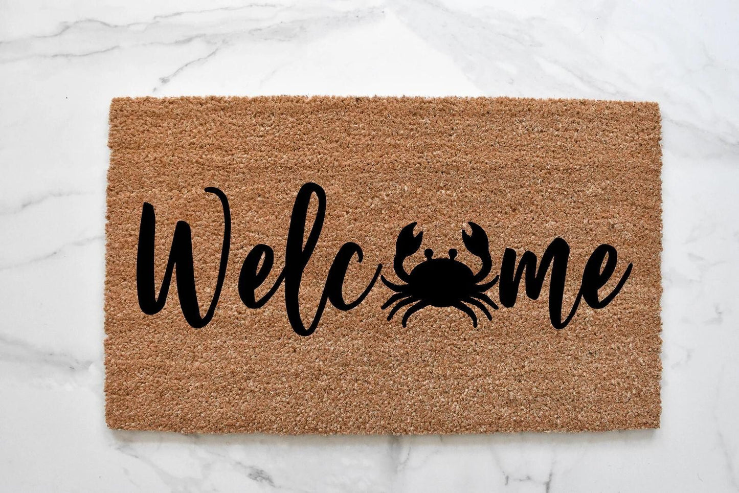 Welcome + Crab Doormat