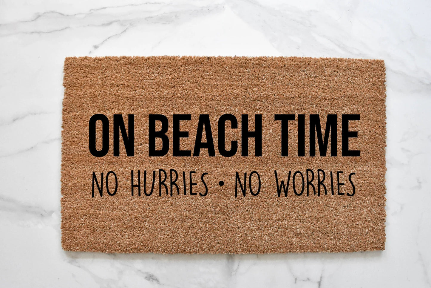 On Beach Time Doormat
