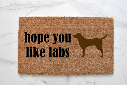 Hope You Like Labs Doormat
