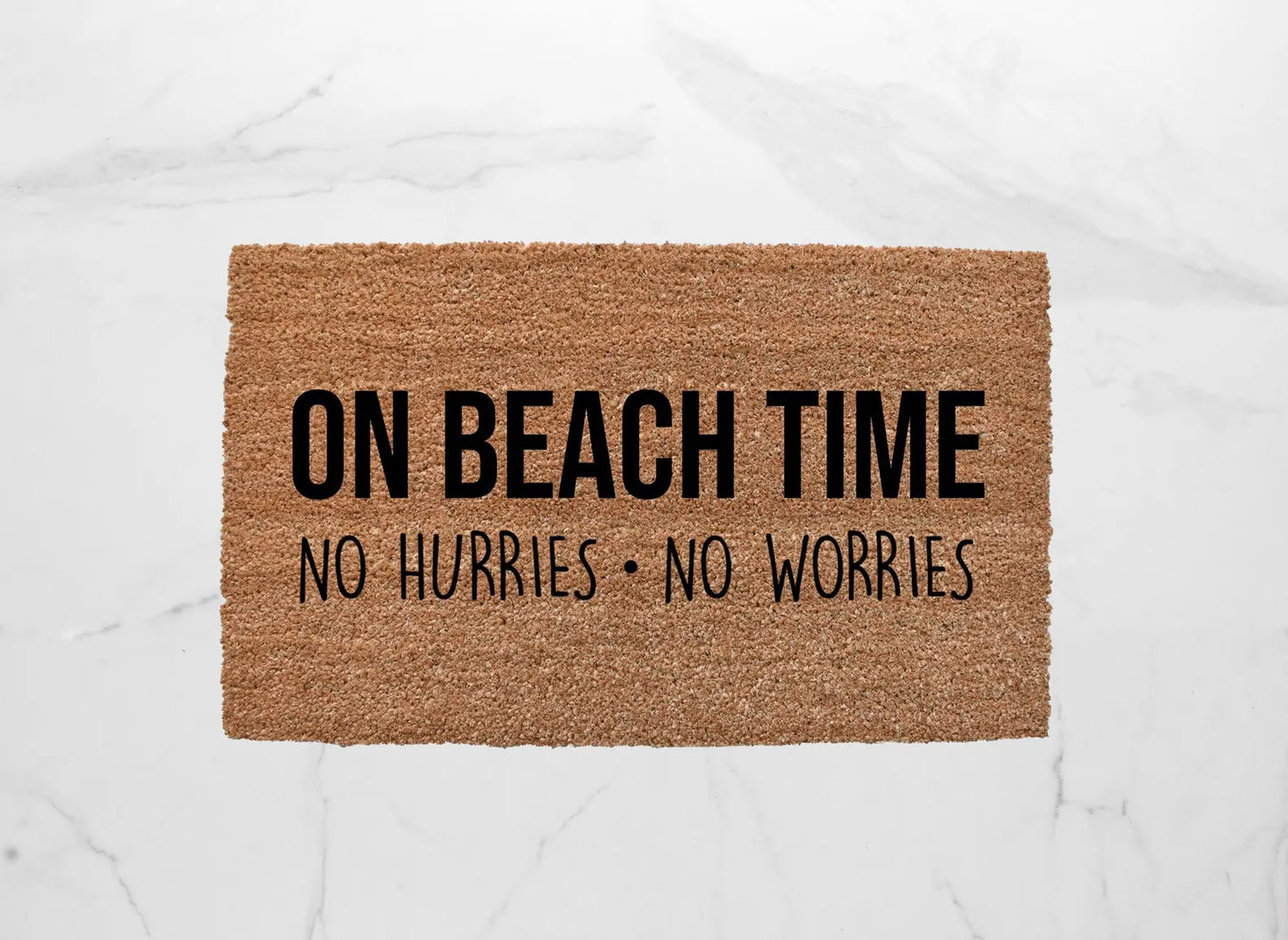 On Beach Time Doormat