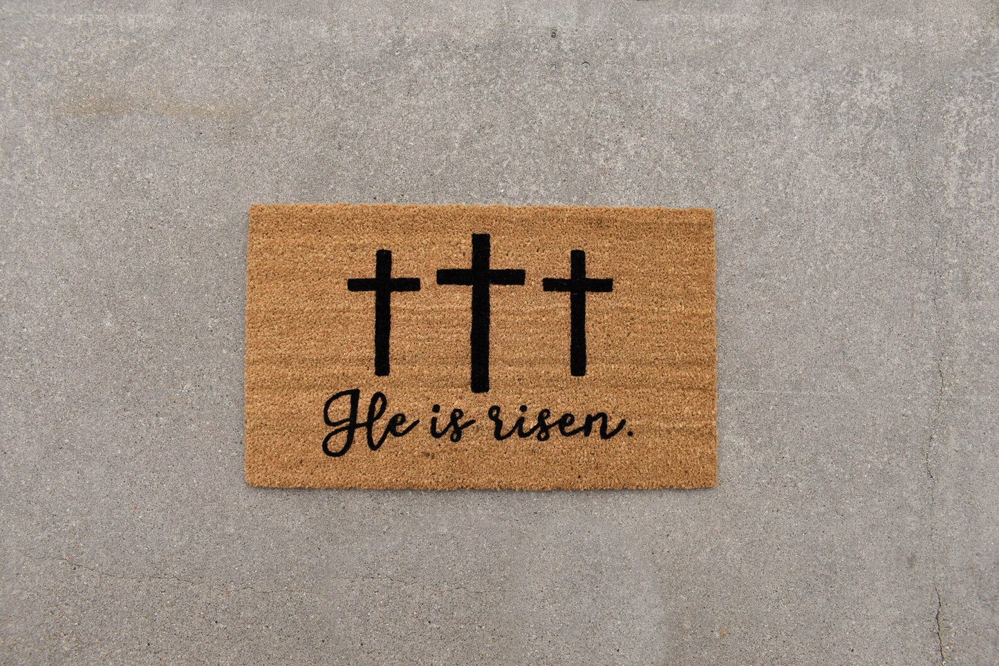 He Is Risen Doormat