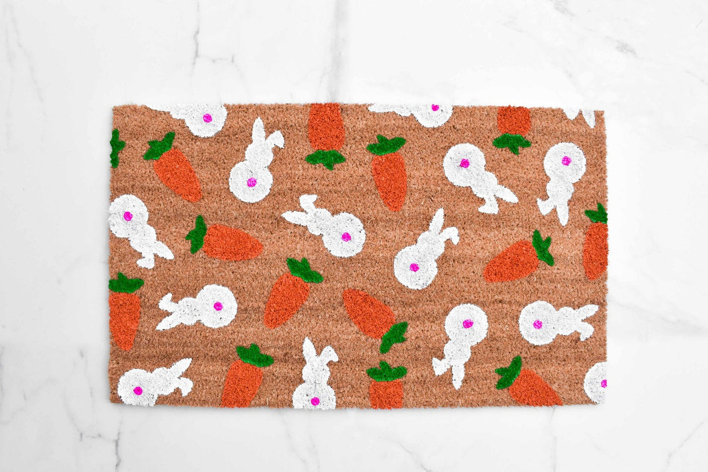 Bunny and Carrot Doormat