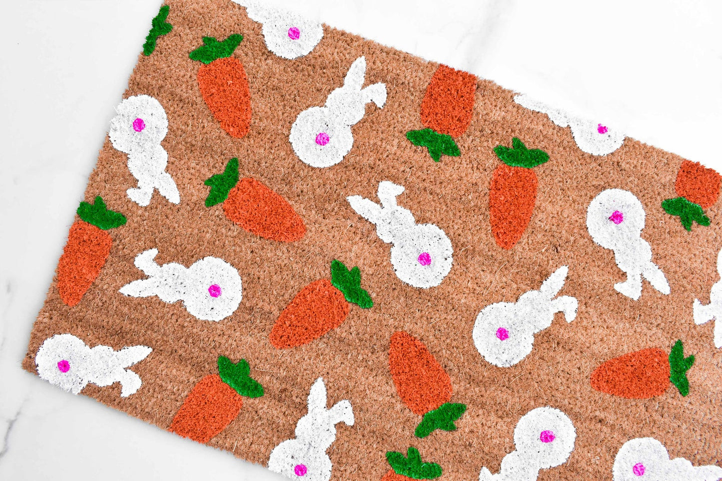 Bunny and Carrot Doormat