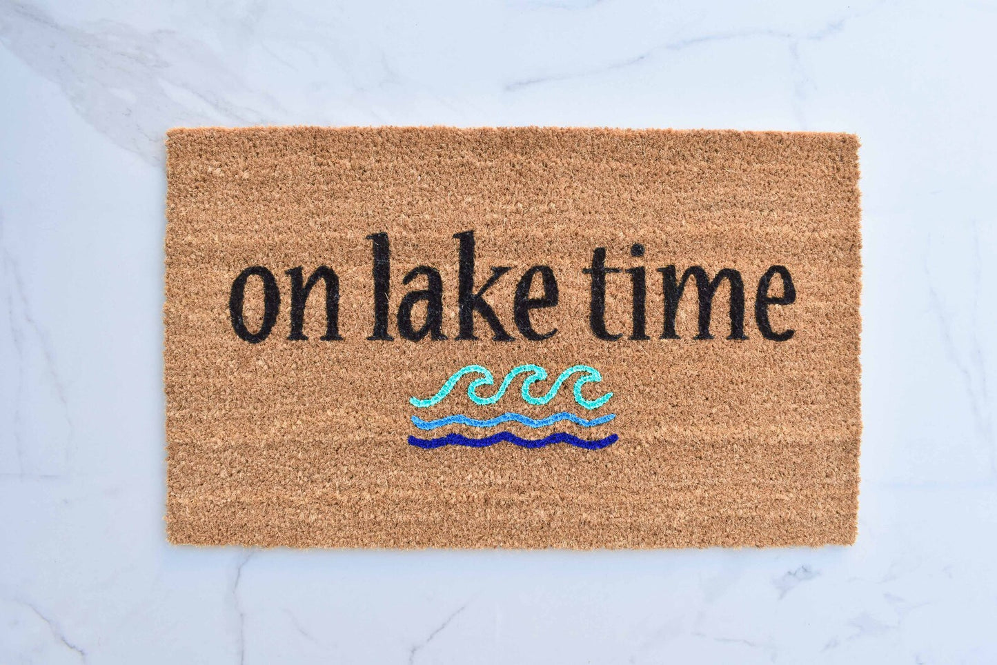 On Lake Time Doormat