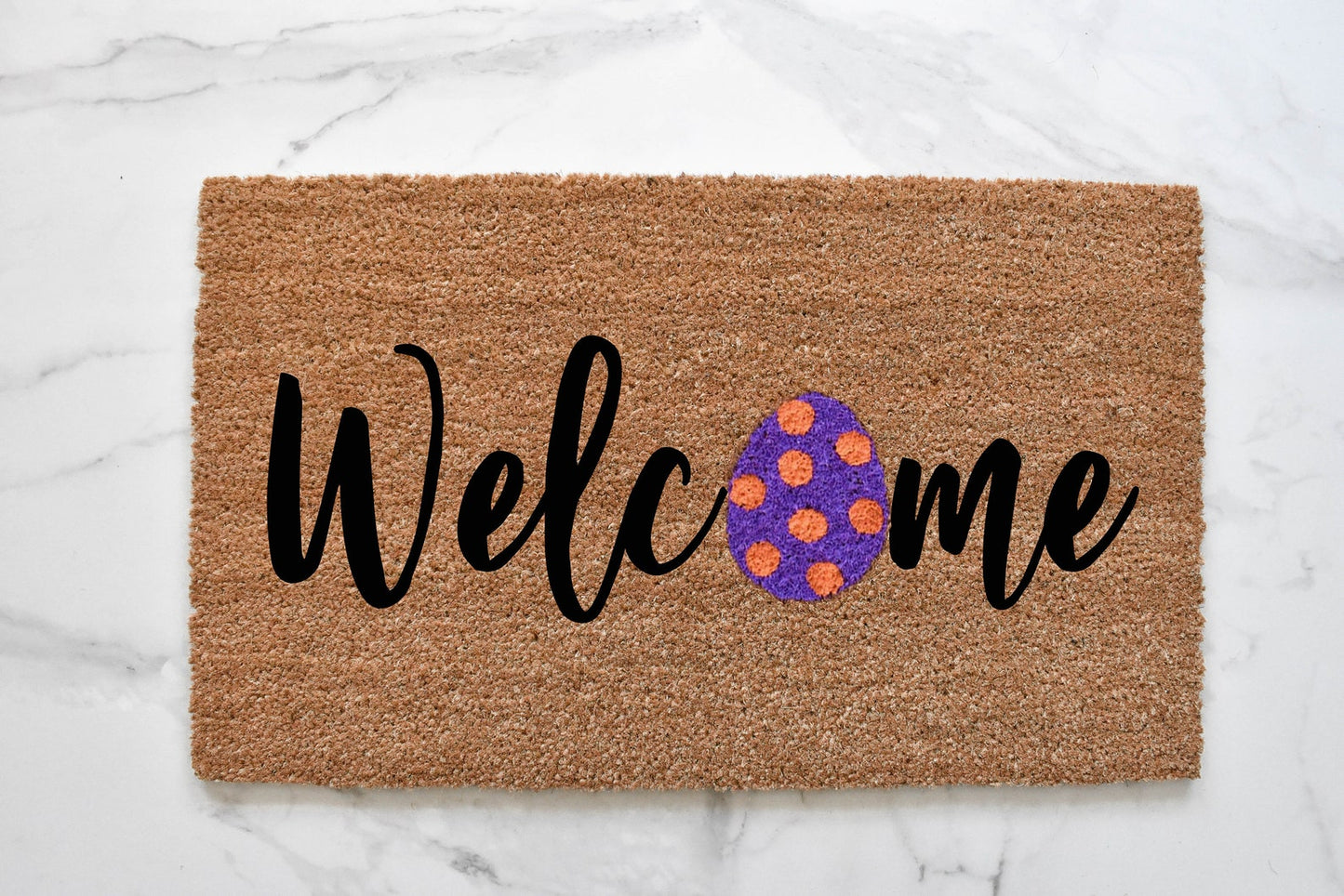 Welcome + Easter Egg Doormat