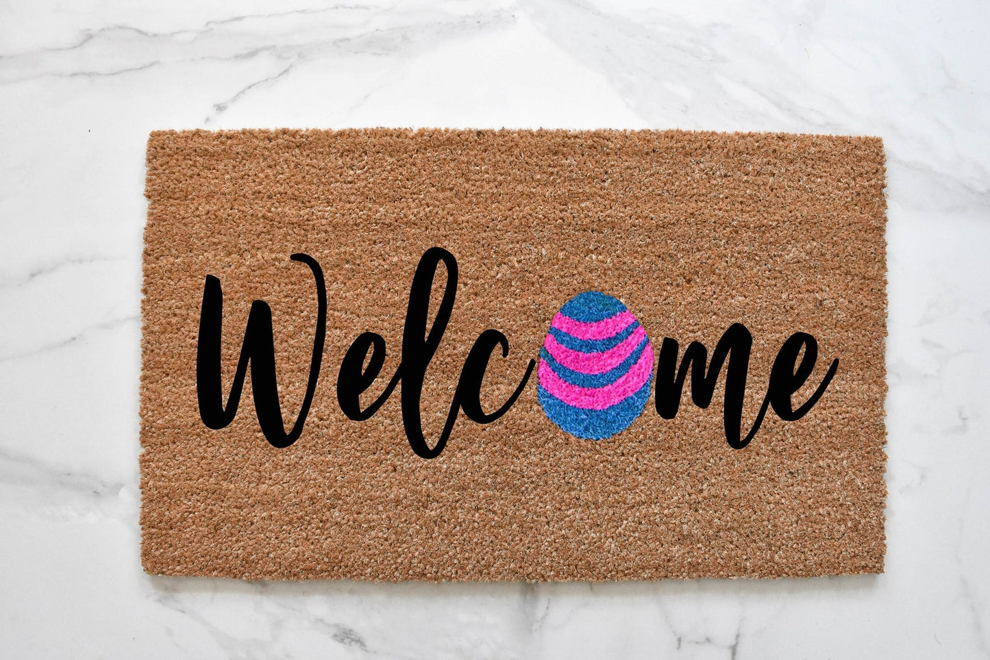 Welcome + Easter Egg Doormat