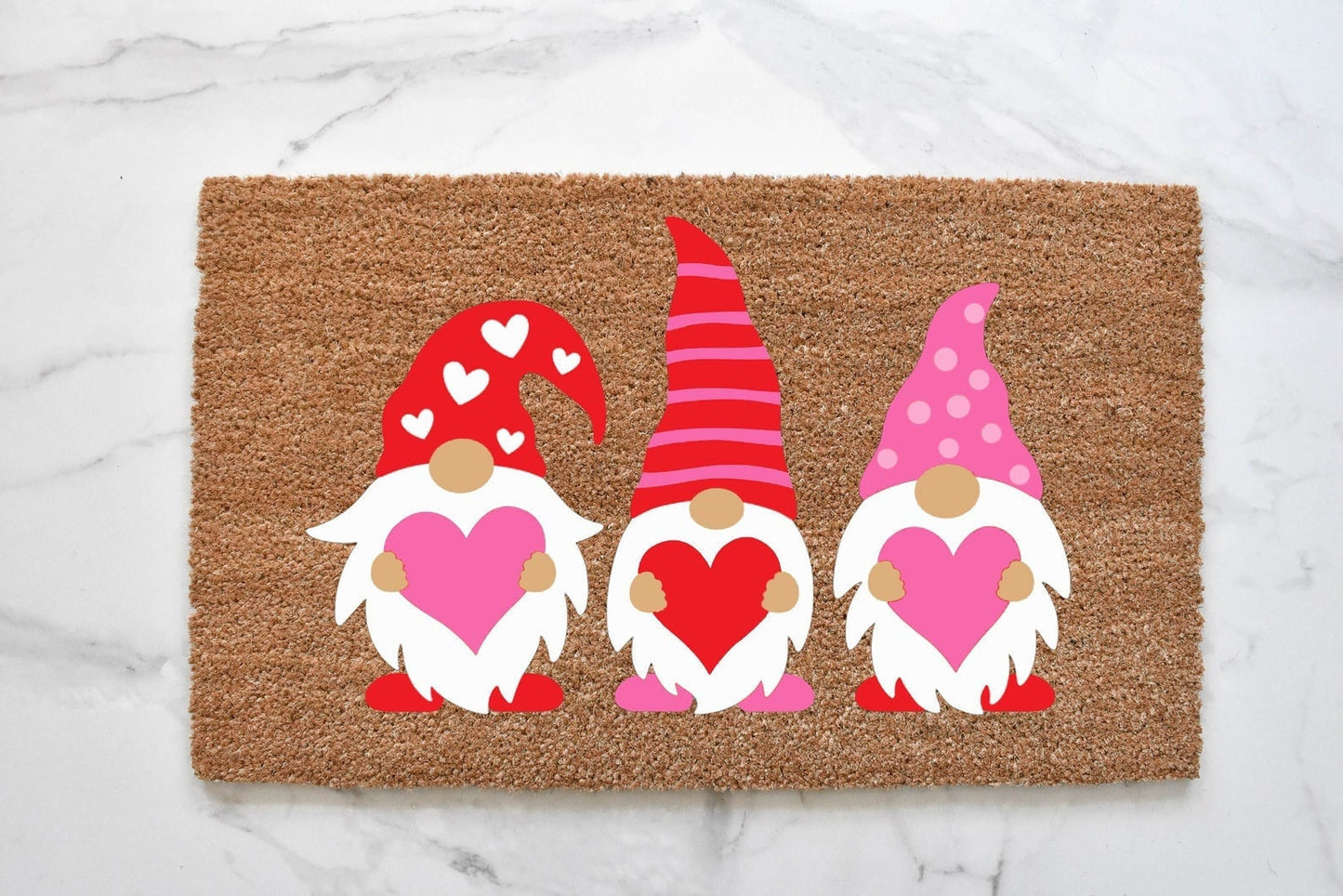Valentine's Day Gnome Doormat