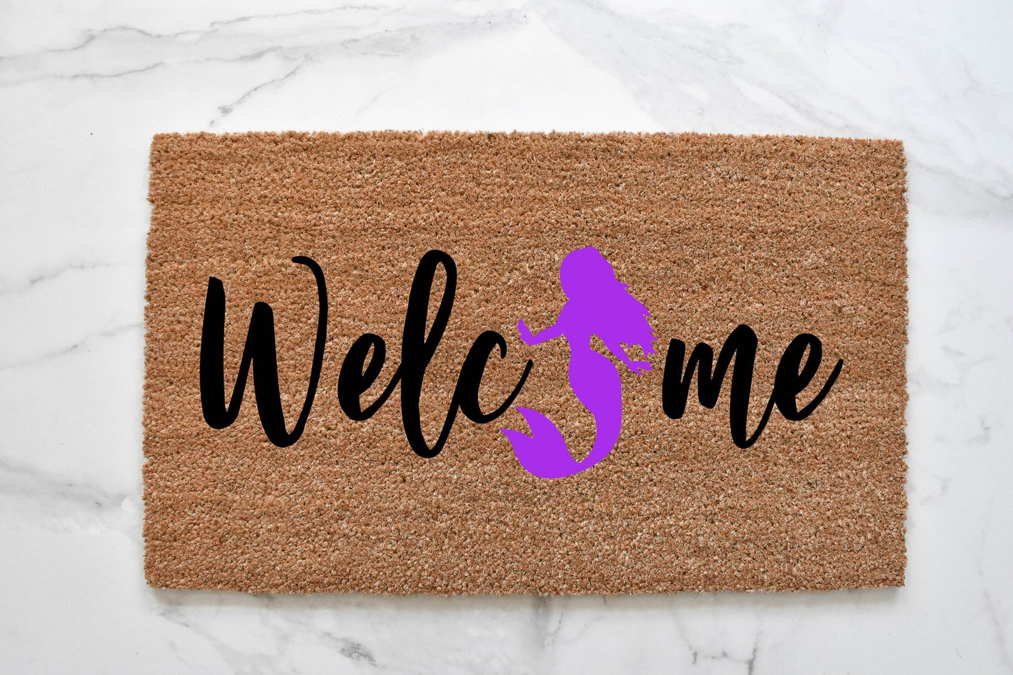 Welcome + Mermaid Doormat