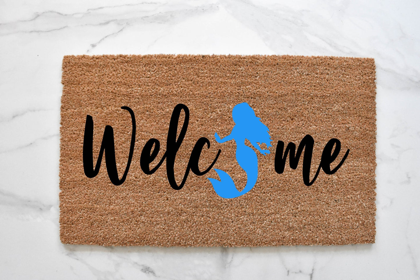 Welcome + Mermaid Doormat
