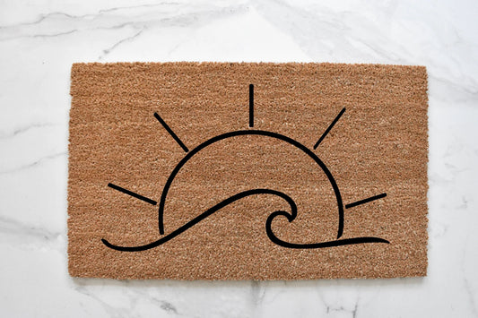 Wave and Sun Doormat