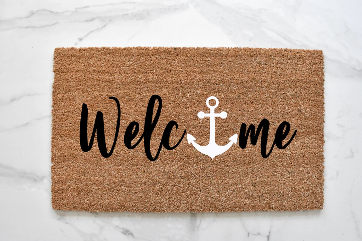 Welcome + Anchor Doormat