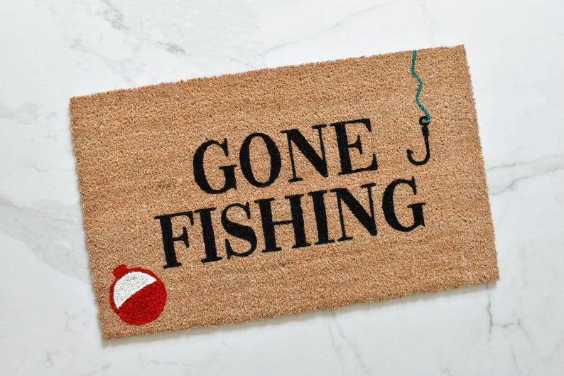 Gone Fishing Doormat