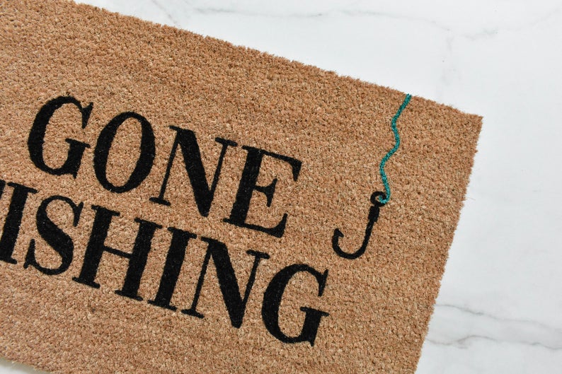 Gone Fishing Doormat