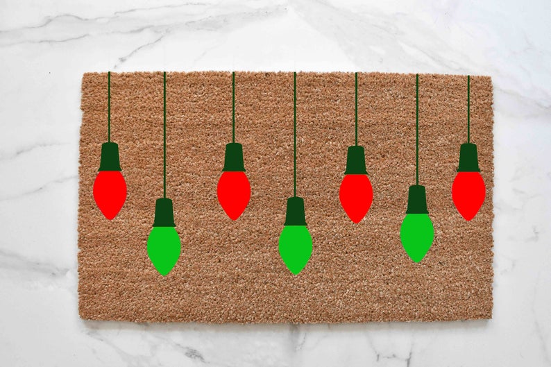 Christmas Light Doormat