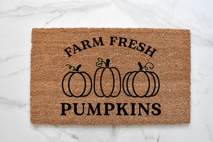 Farm Fresh Pumpkins Doormat