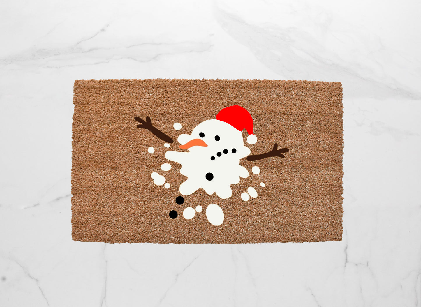 Melted Snowman Doormat