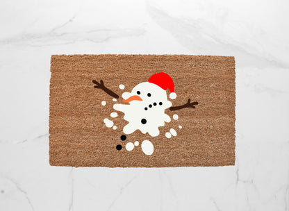 Melted Snowman Doormat