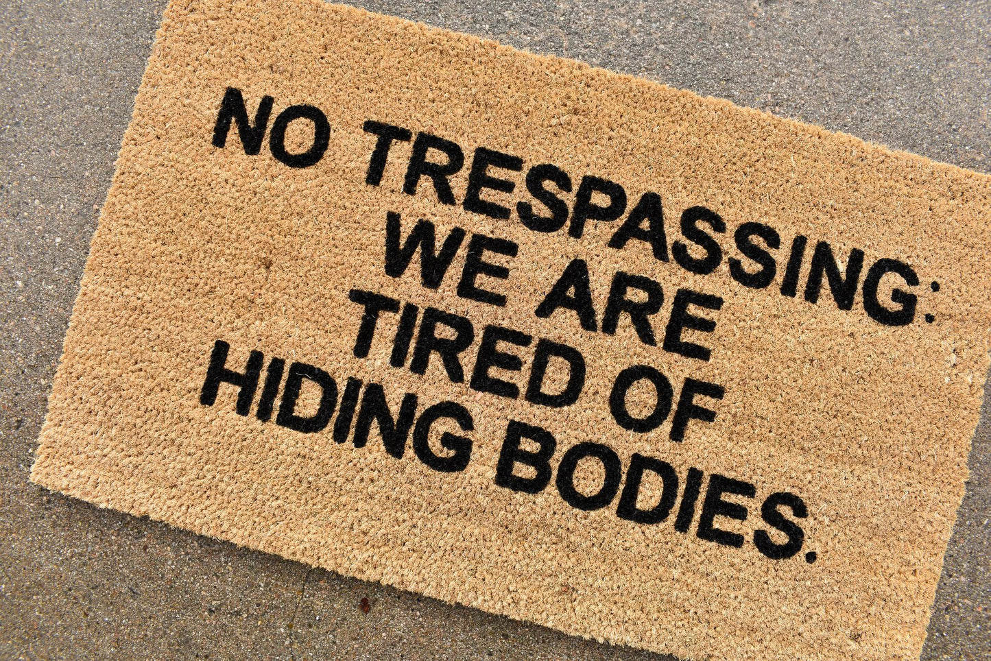 No Trespassing Doormat