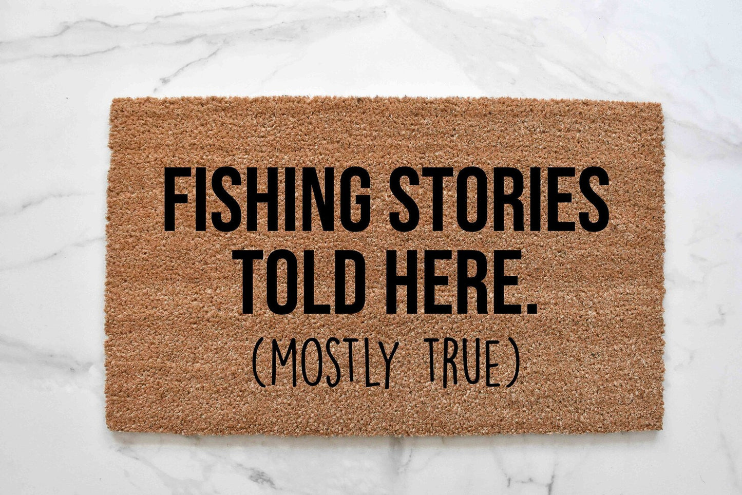 Fishing Stories Told Here Doormat