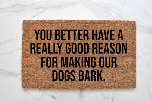 Dogs Bark Doormat