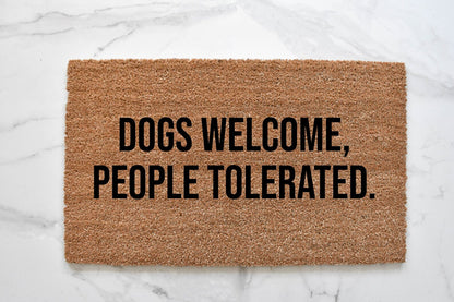 Dogs Welcome Doormat