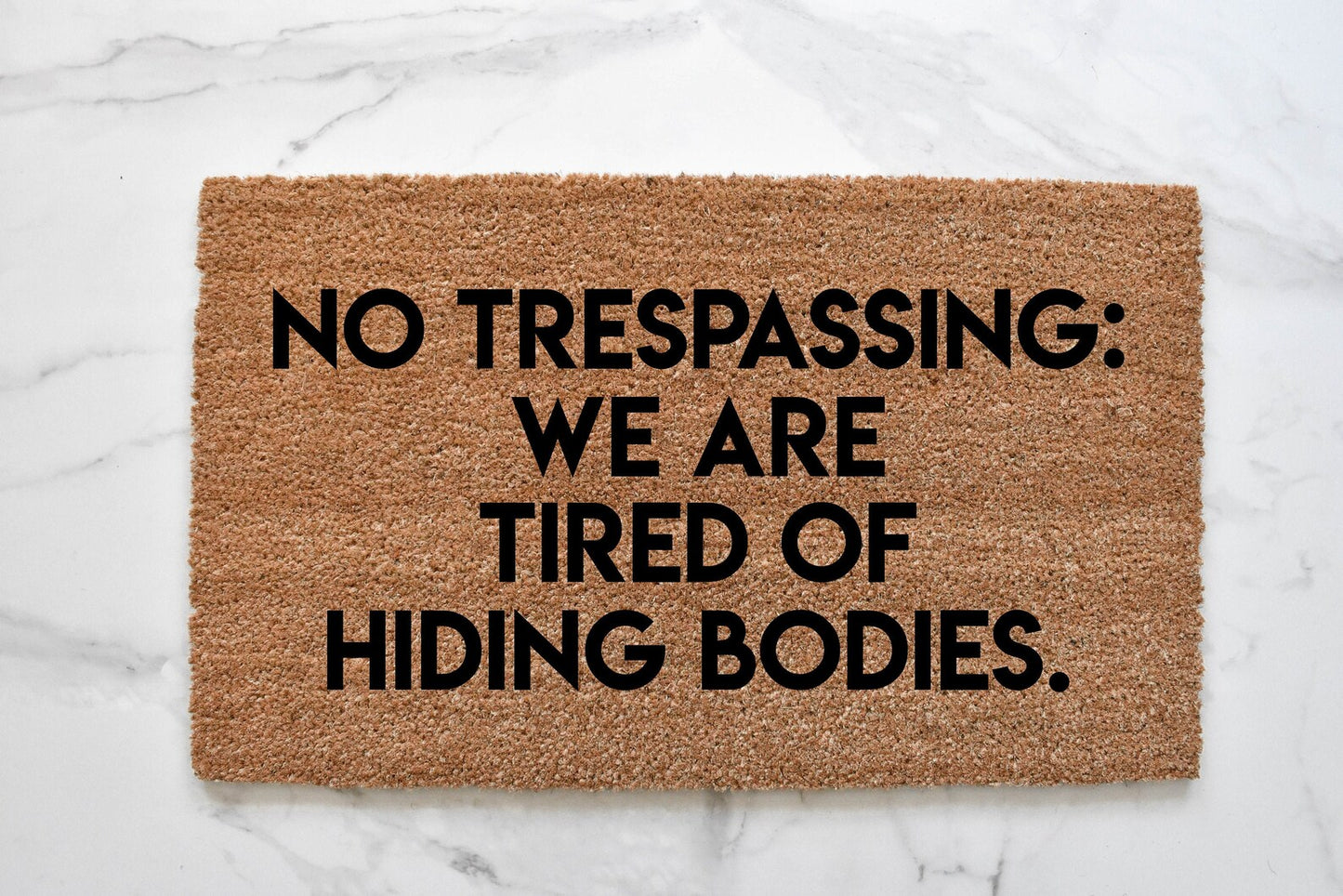 No Trespassing Doormat