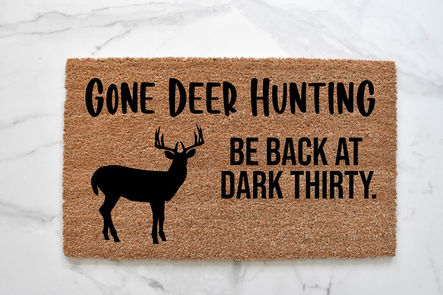 Gone Deer Hunting Doormat