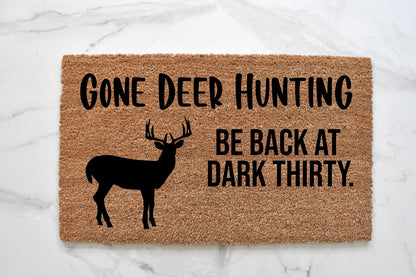 Gone Deer Hunting Doormat