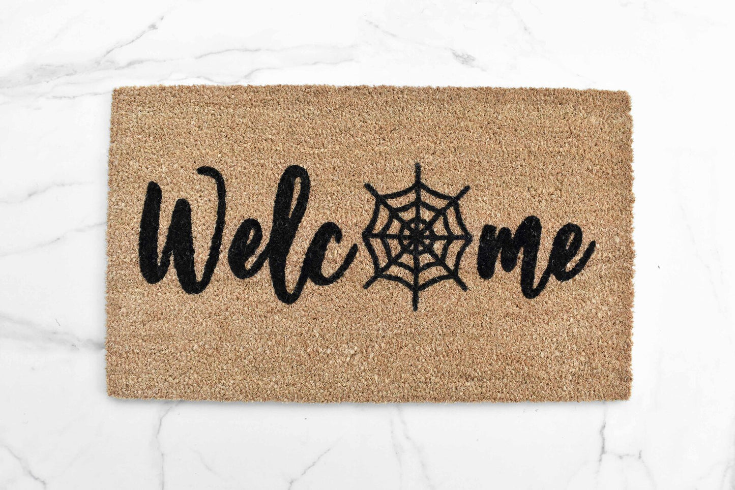 Welcome + Spider Web Doormat