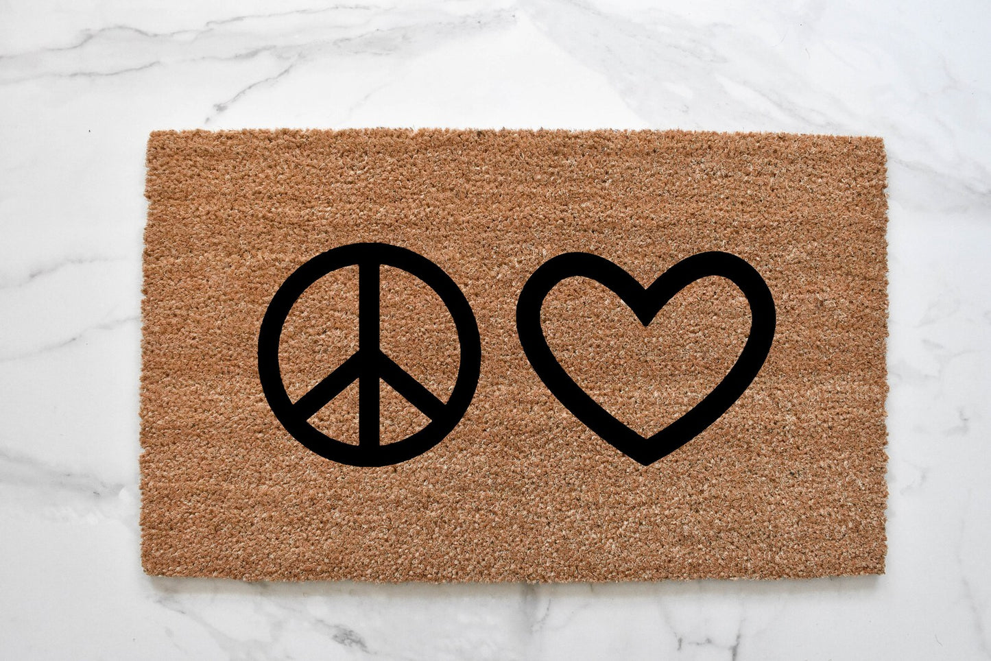 Peace & Love Doormat
