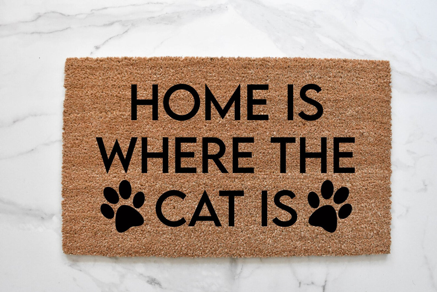 Home Is Where The Cat Is Doormat