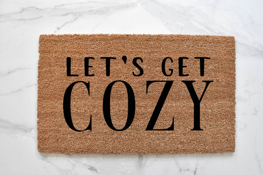 Let's Get Cozy Doormat