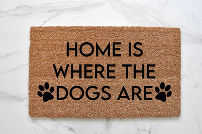 Home Is Where The Dogs Are Doormat