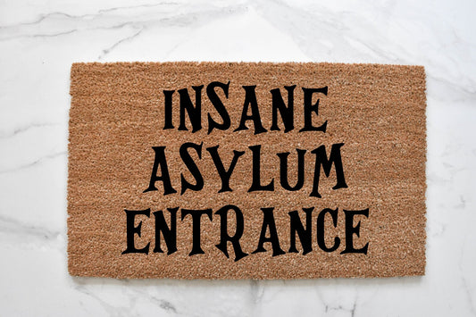 Insane Asylum Entrance Doormat