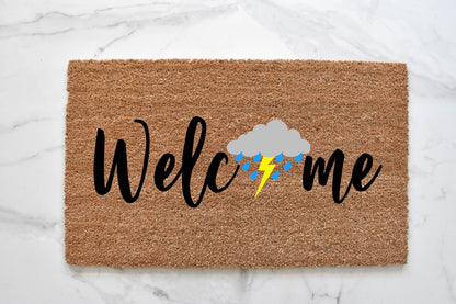 Welcome + Thunderstorm Doormat