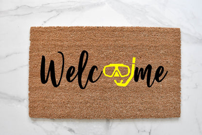 Welcome + Snorkel Doormat