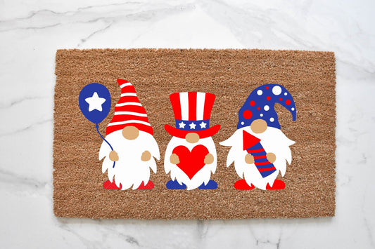4th Of July Gnome Doormat
