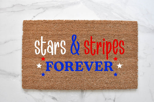 Stars & Stripes Forever Doormat