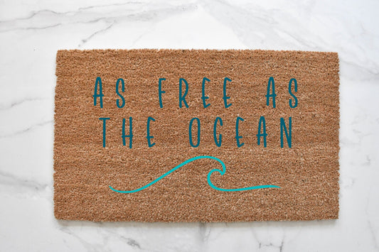 As Free As The Ocean Doormat