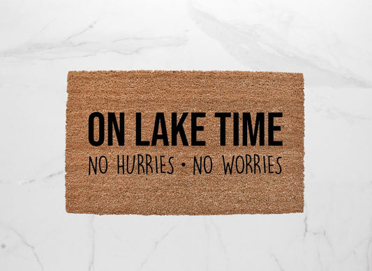 On Lake Time Doormat