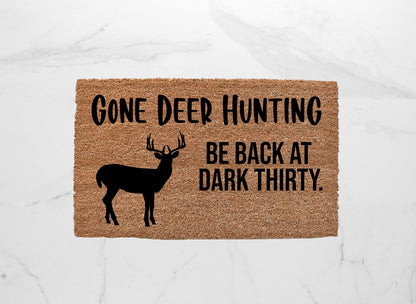 Gone Deer Hunting Doormat