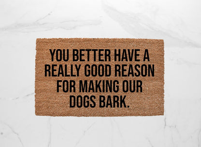 Dogs Bark Doormat