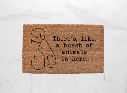 There's Like A Bunch Of Animals In Here Doormat