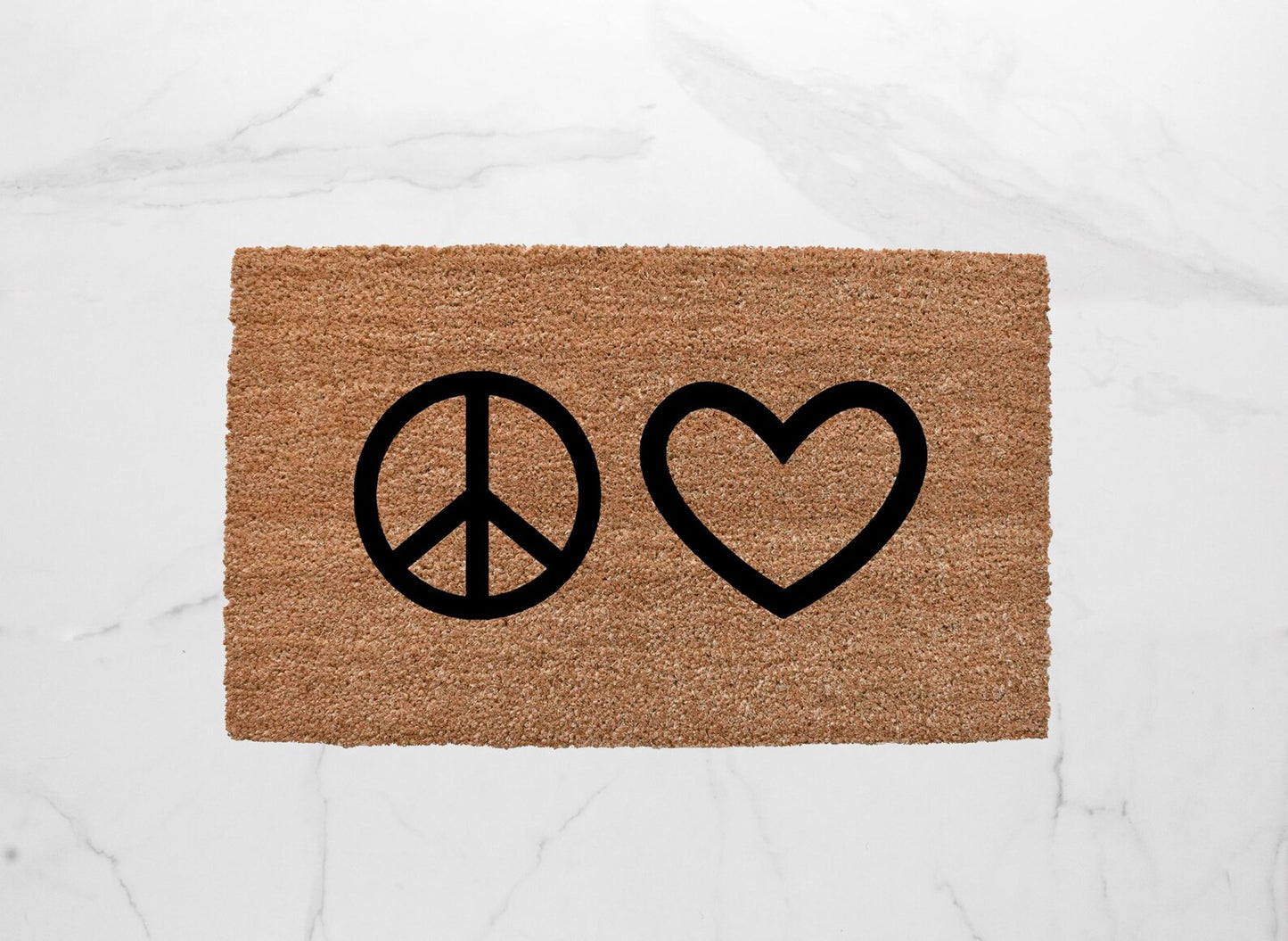 Peace & Love Doormat