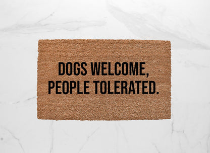 Dogs Welcome Doormat